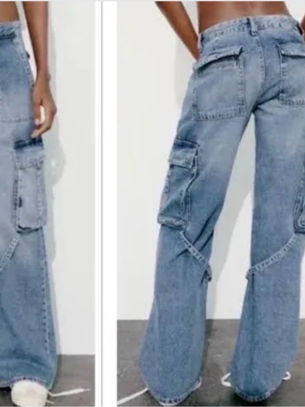 Denim jeans collection size large look at the measurement